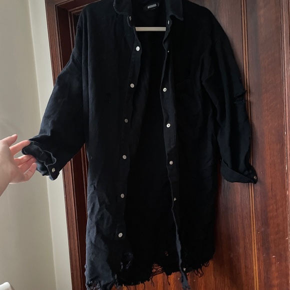 Jean Button down dress - Picture 1 of 3